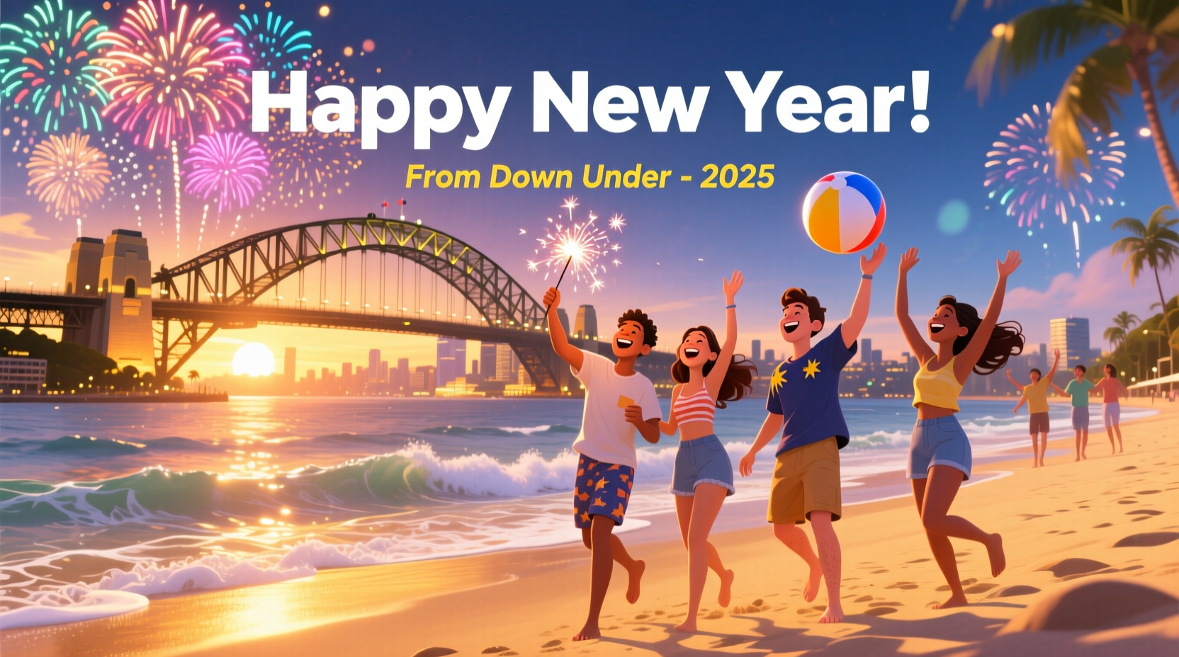 how to say happy new year in australian