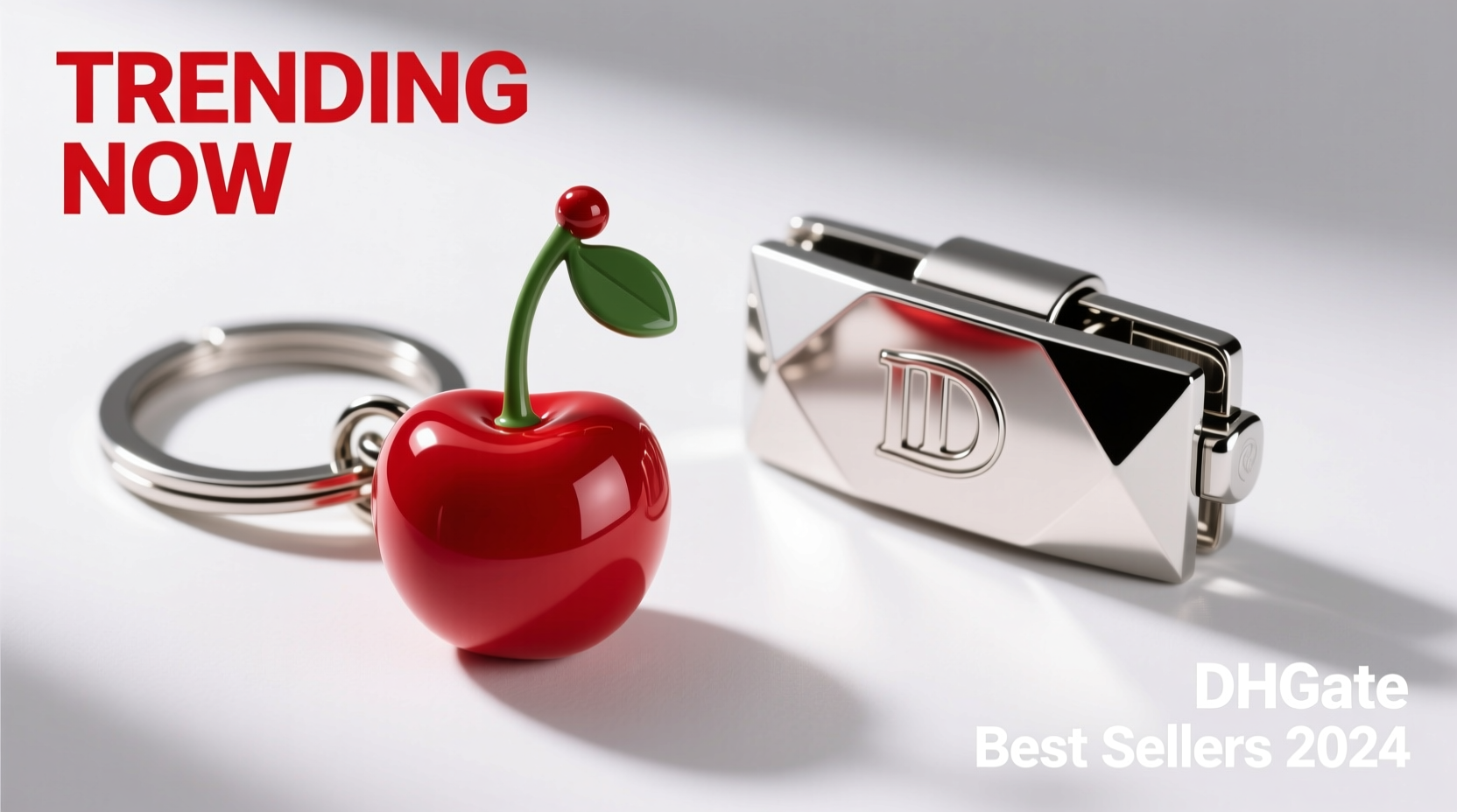 cherry keychain vs designer keychain which one is trending on dhgate right now