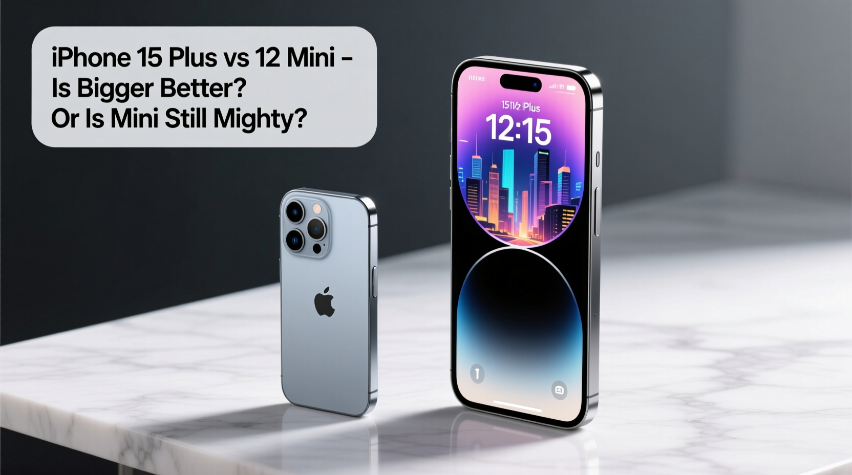 iphone 15 plus vs 12 mini is bigger really better or is mini still mighty