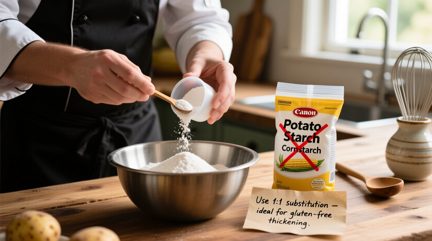 Potato Starch vs Cornstarch: Perfect 1:1 Substitution Guide