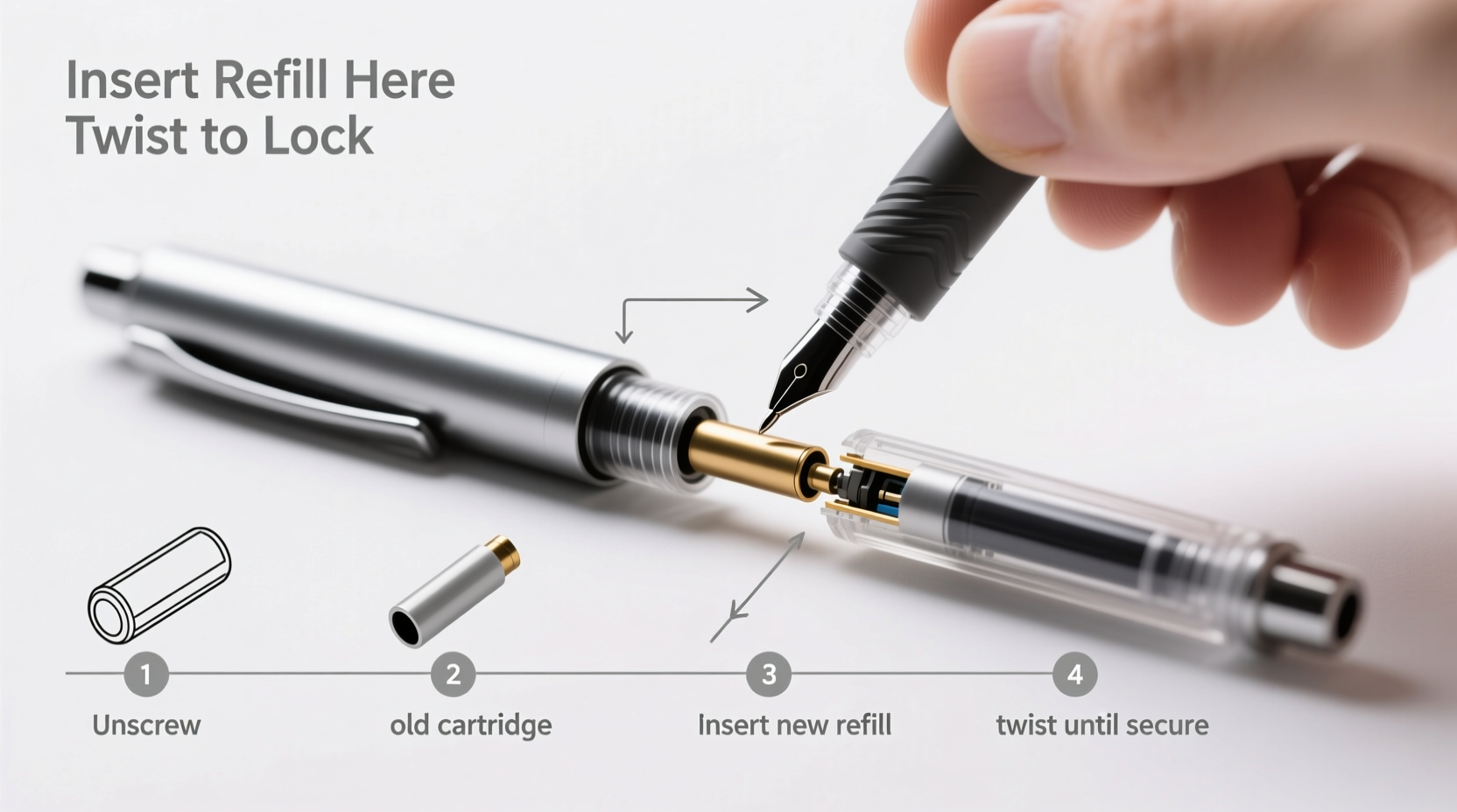 step by step guide how to easily refill your twist gel pen for smooth writing