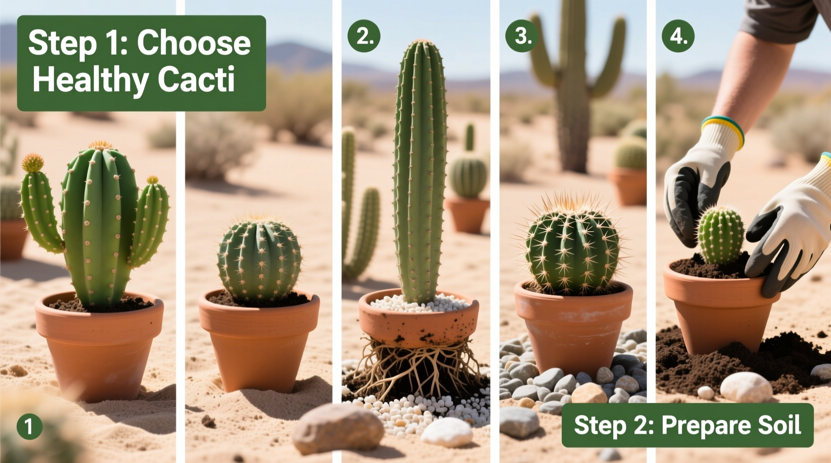how do i make a cactus garden