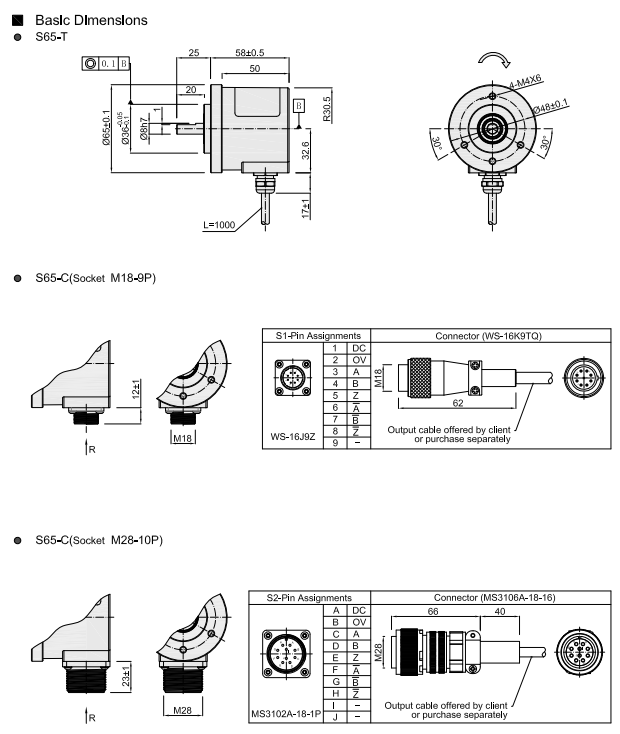 Hengxiang encoder position rotary Solid Shaft 1024/2048 ppr difference output
