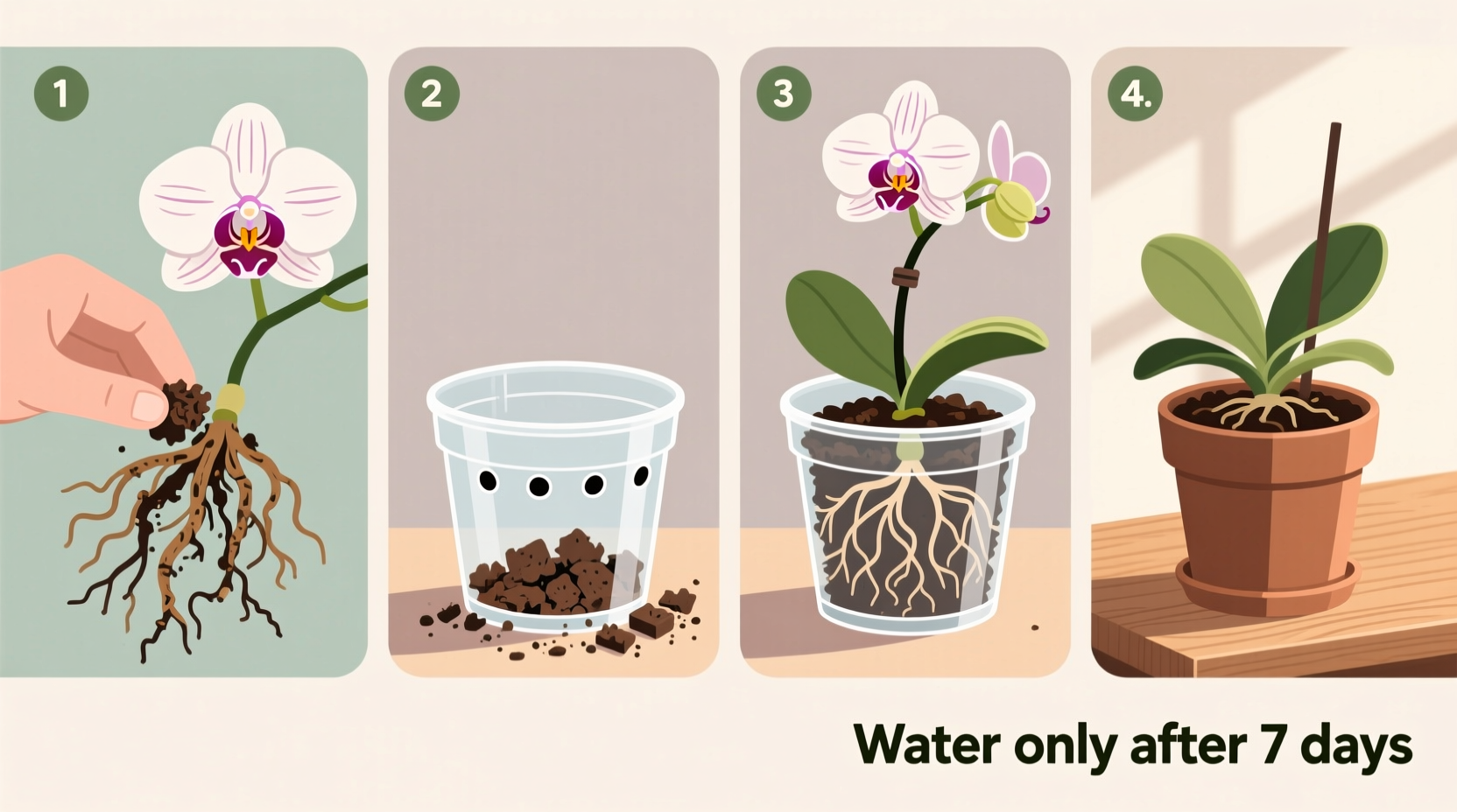 how do i repot an orchid