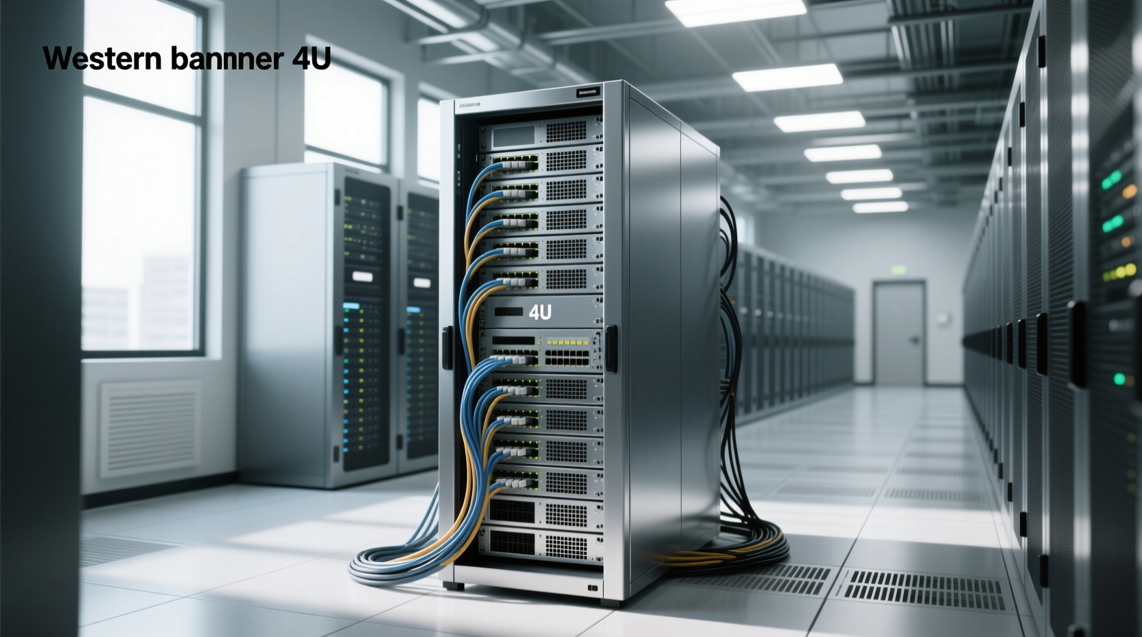 4u network rack guide size, mounting load limits
