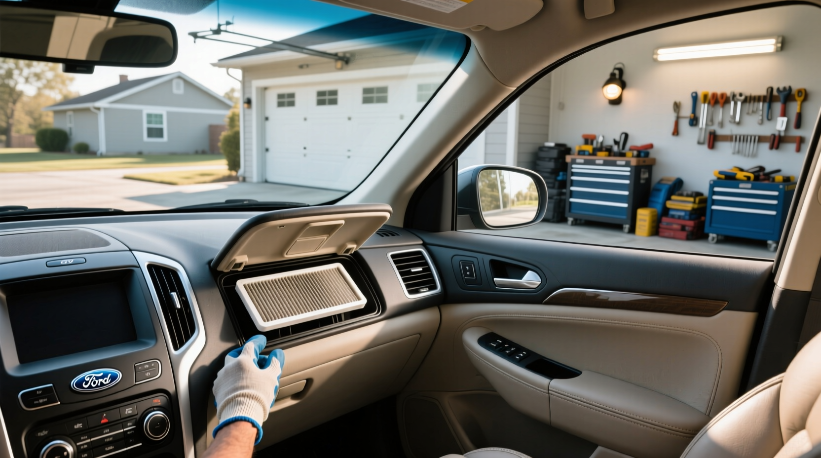 2012 ford edge escape cabin air filter location guide
