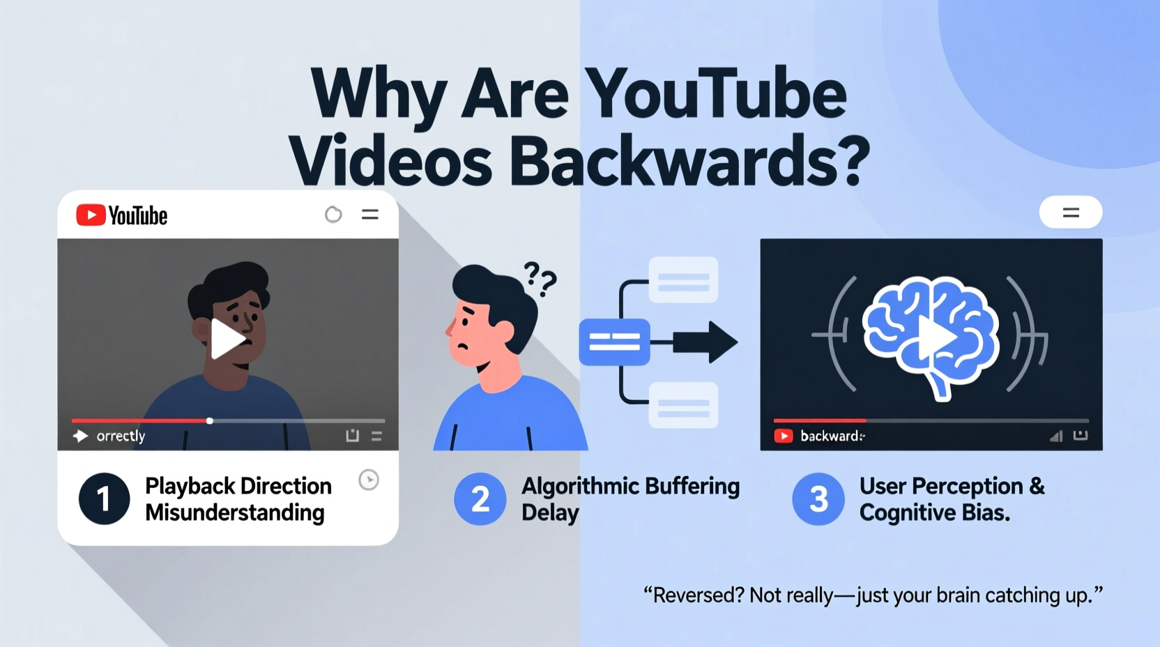 why are youtube videos backwards reasons solutions