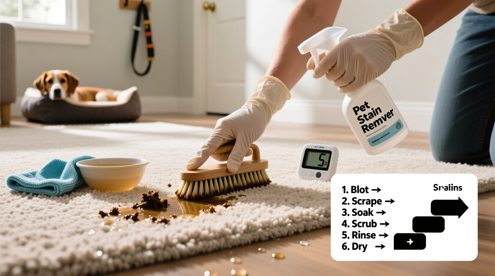 the ultimate guide to safely and thoroughly removing dog poop from your carpet