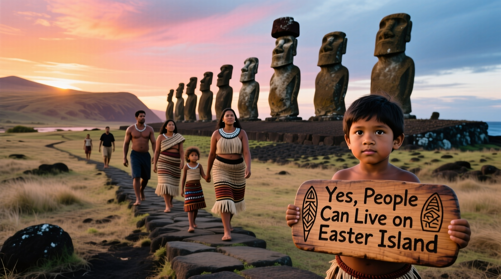 can a person live on easter island