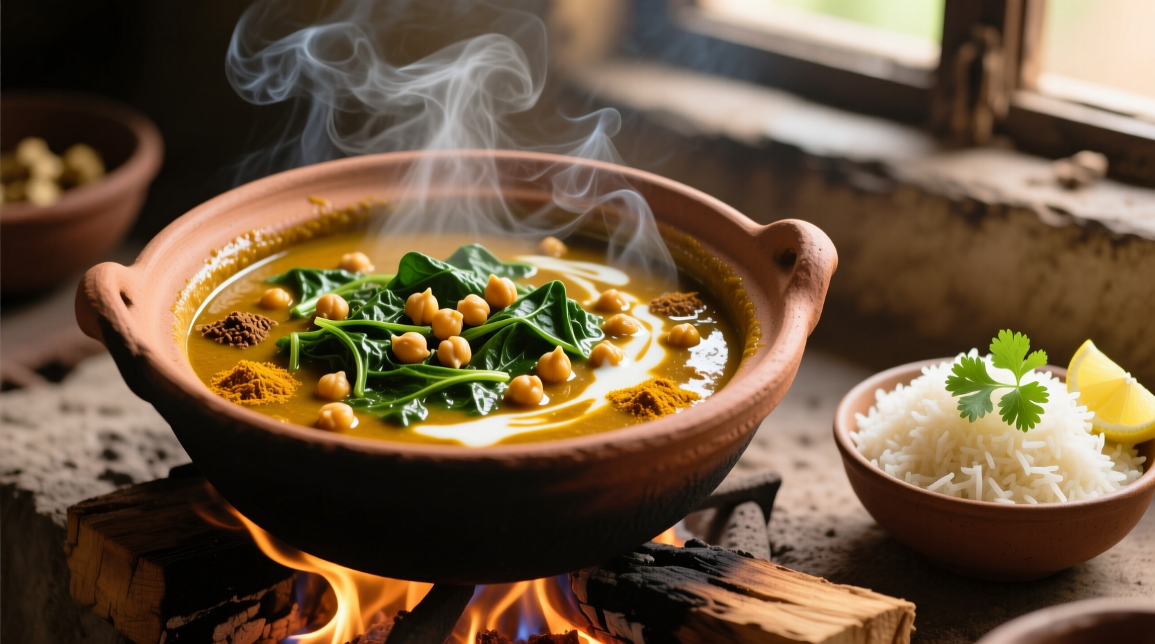 chickpea spinach curry