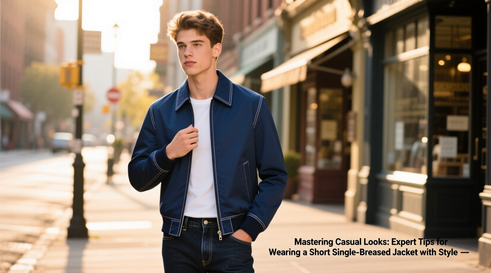 mastering casual looks expert tips for wearing a short single breasted jacket with style