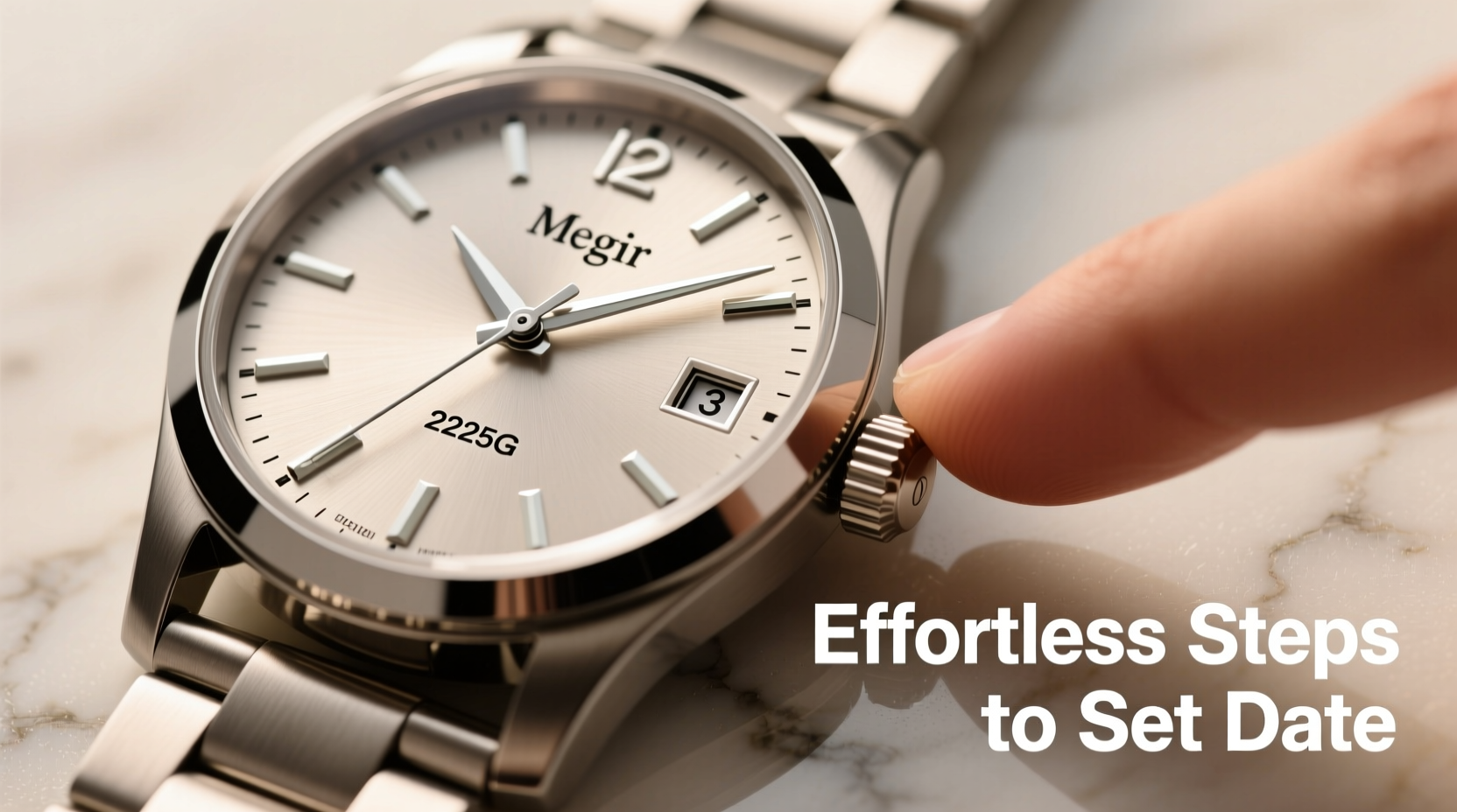 effortless steps to accurately set the date on your megir 2225g watch