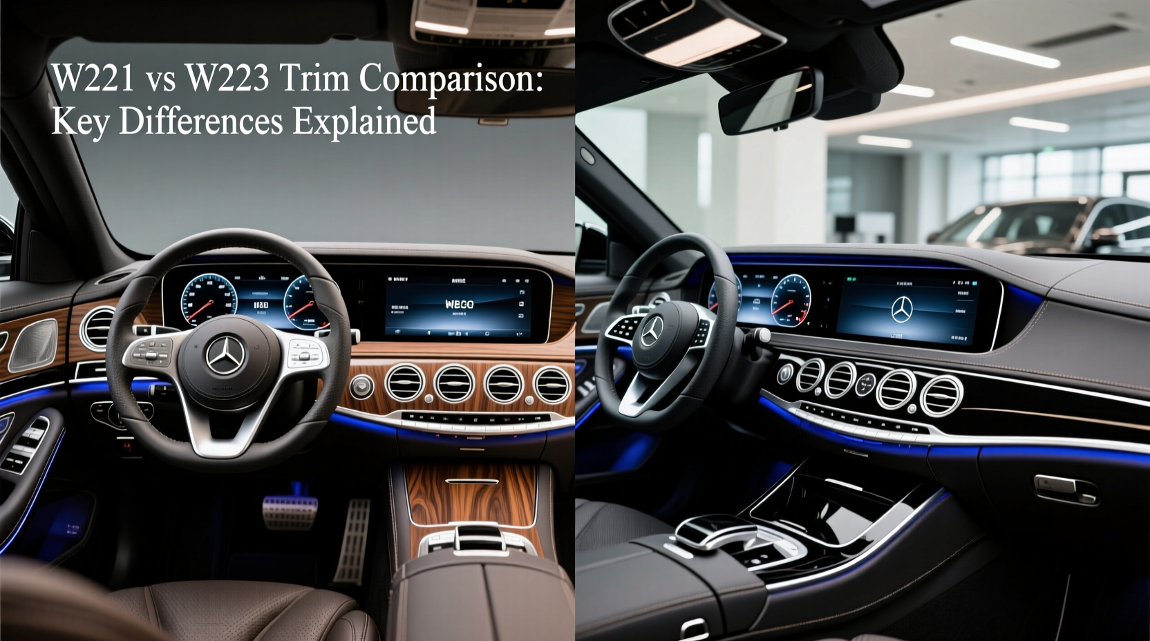 W221 vs W223 Trim Comparison: Key Differences Explained