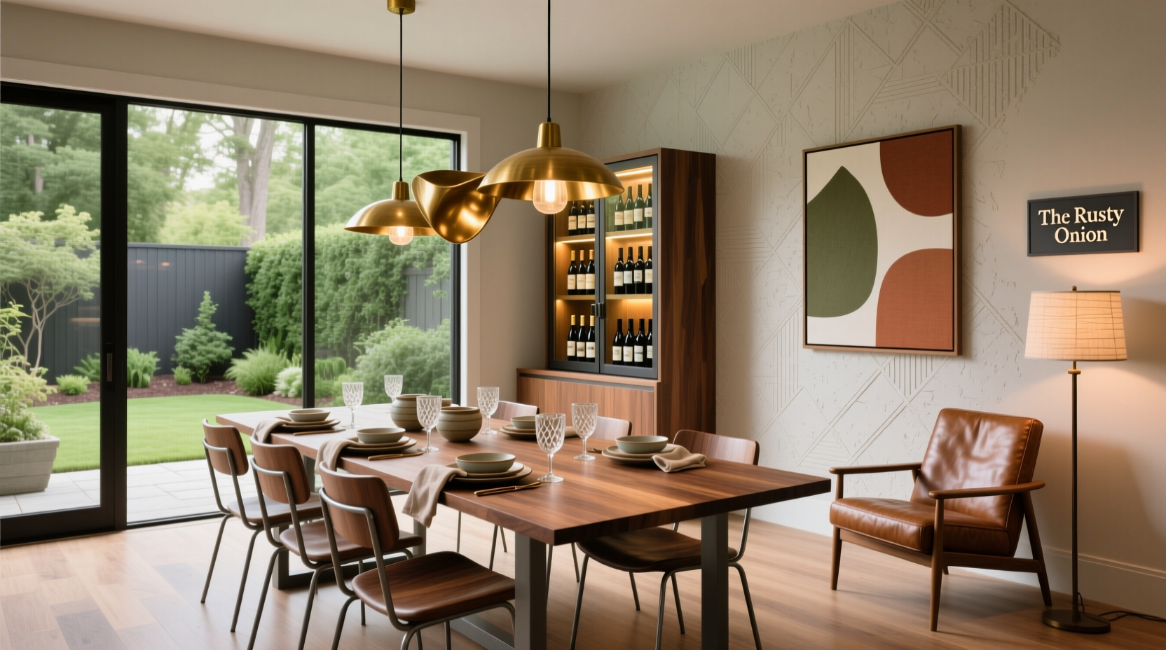 Contemporary dining room of The Rusty Onion Charlotte