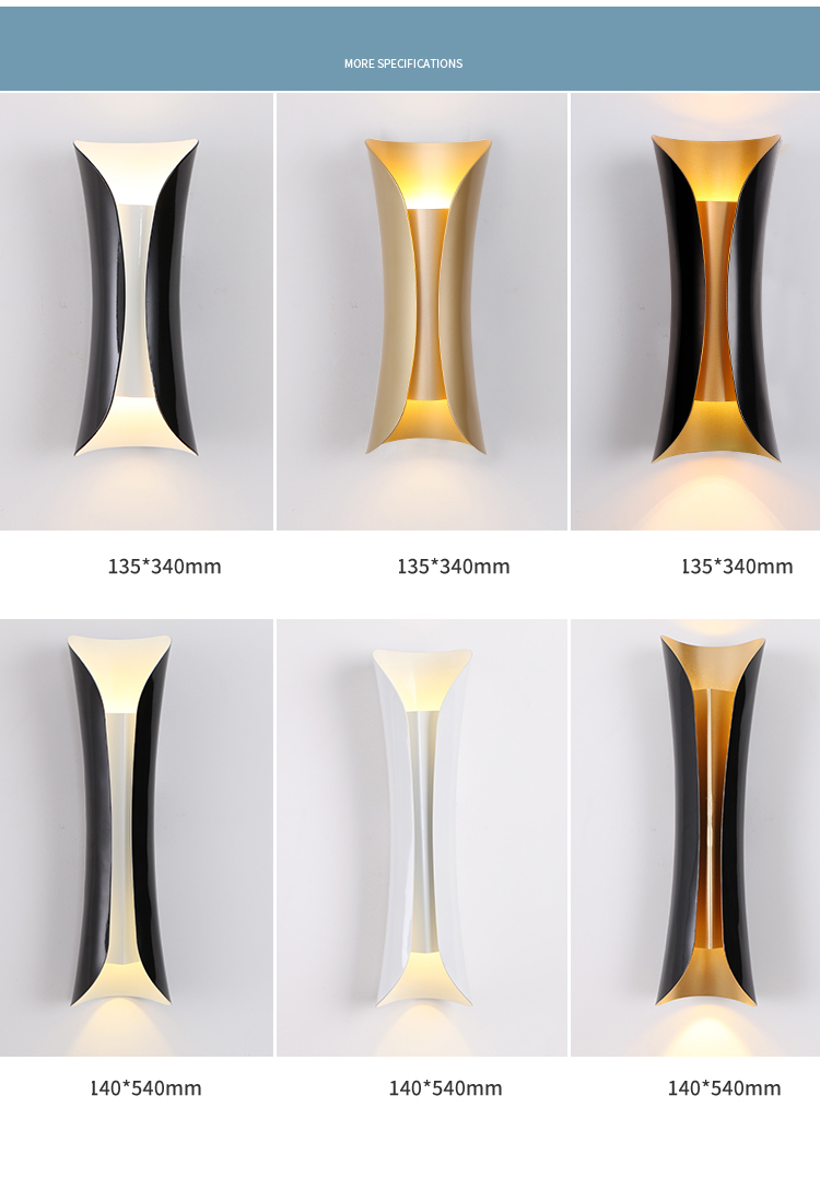 modern luxurious vintage iron art golden color Plating with Black cloth cover wall light for hotel wall light