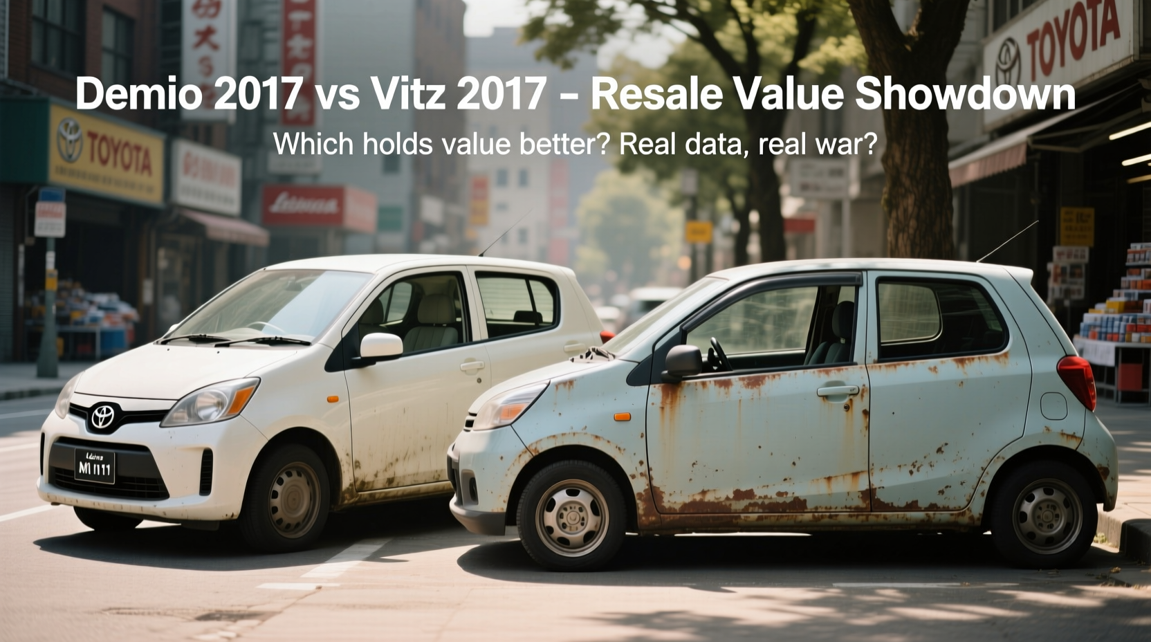 demio 2017 vs vitz 2017 resale