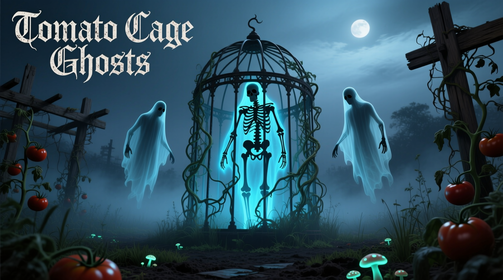 Tomato Cage Ghosts: DIY Halloween Decoration Guide