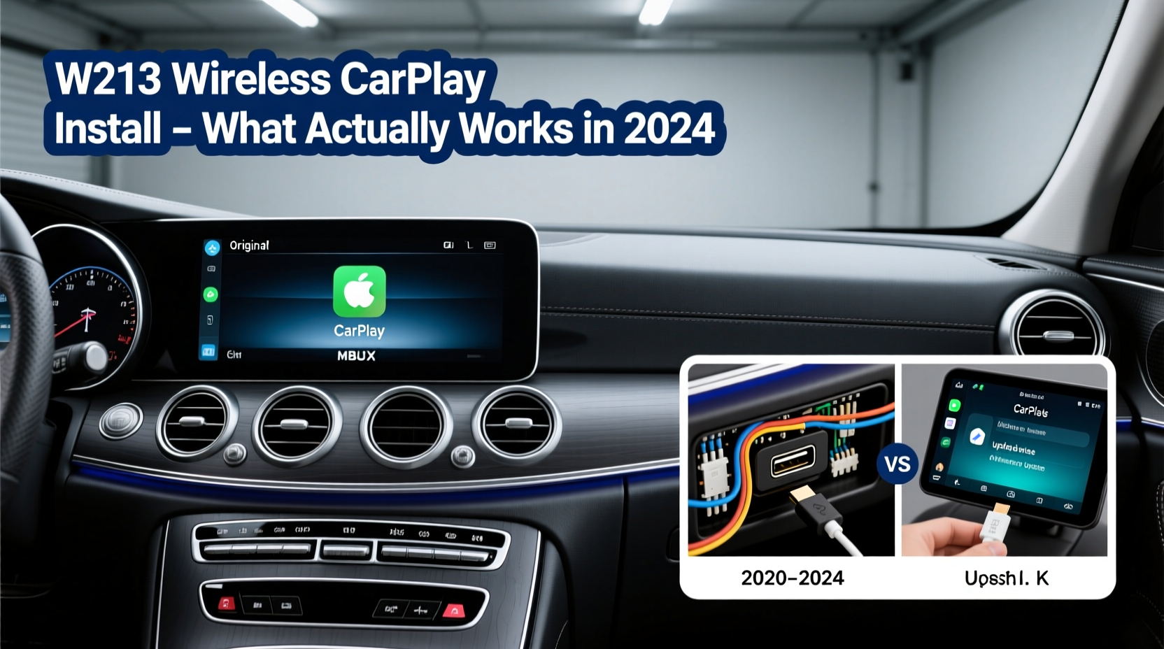 w213 wireless carplay install