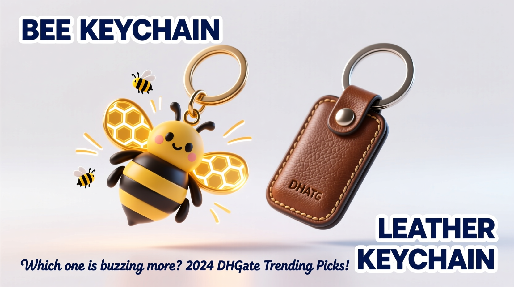 bee keychain vs leather keychain which ones buzzing more on dhgate 2