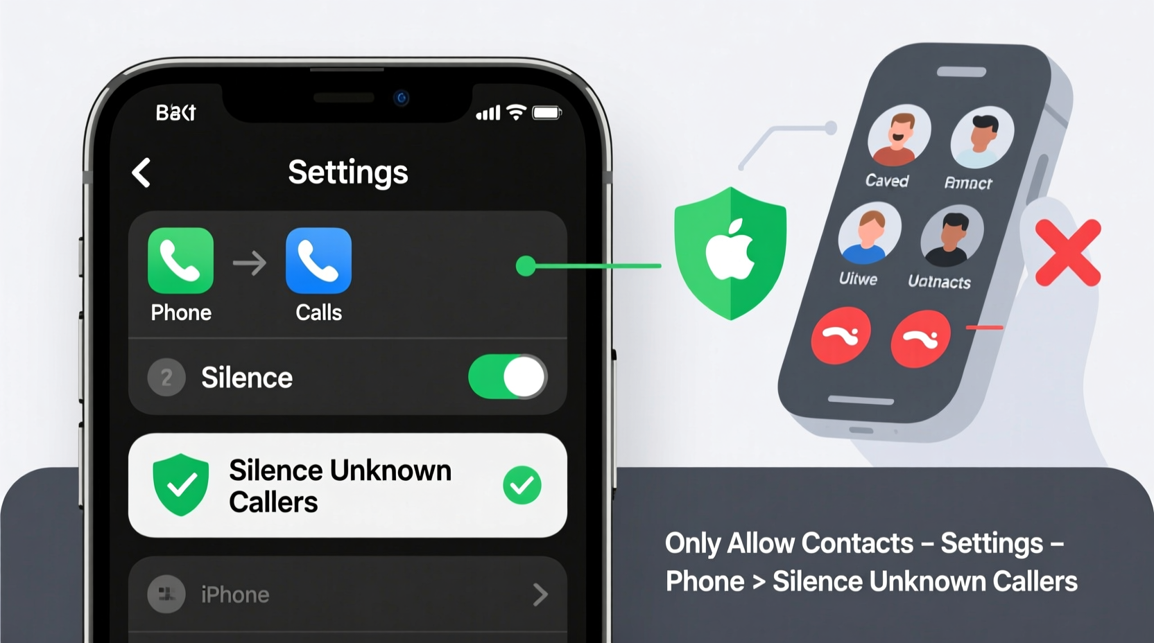 how to configure your iphone to receive calls only from saved contacts for better privacy