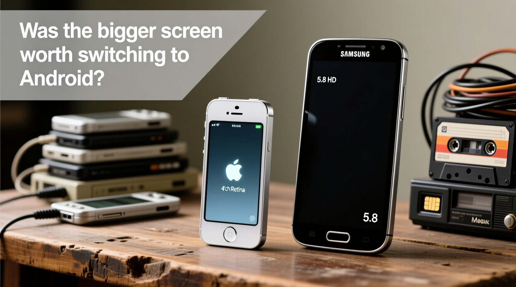 iphone 5 vs galaxy mega 5 8 was the bigger screen worth switching to android back then