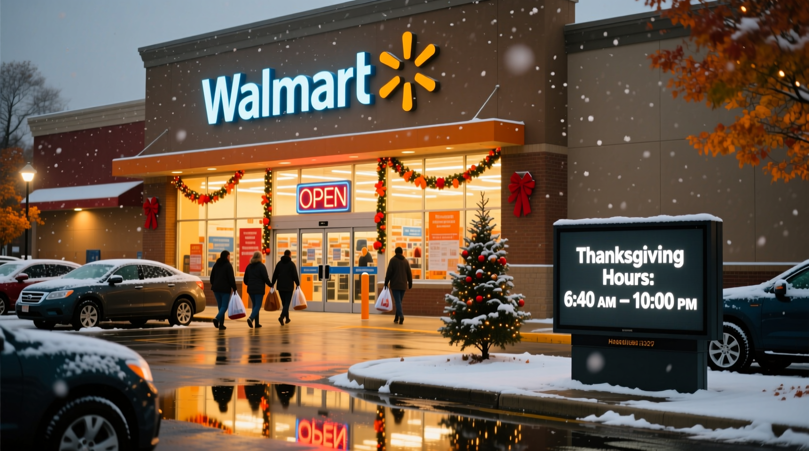 is walmart going to be open on thanksgiving
