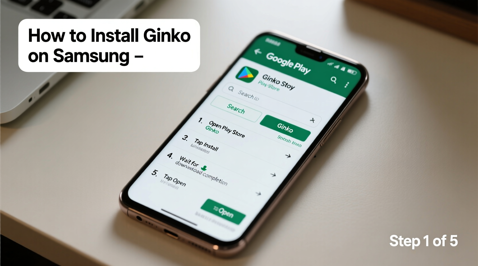how to easily install and set up the ginko app on your samsung cell phone