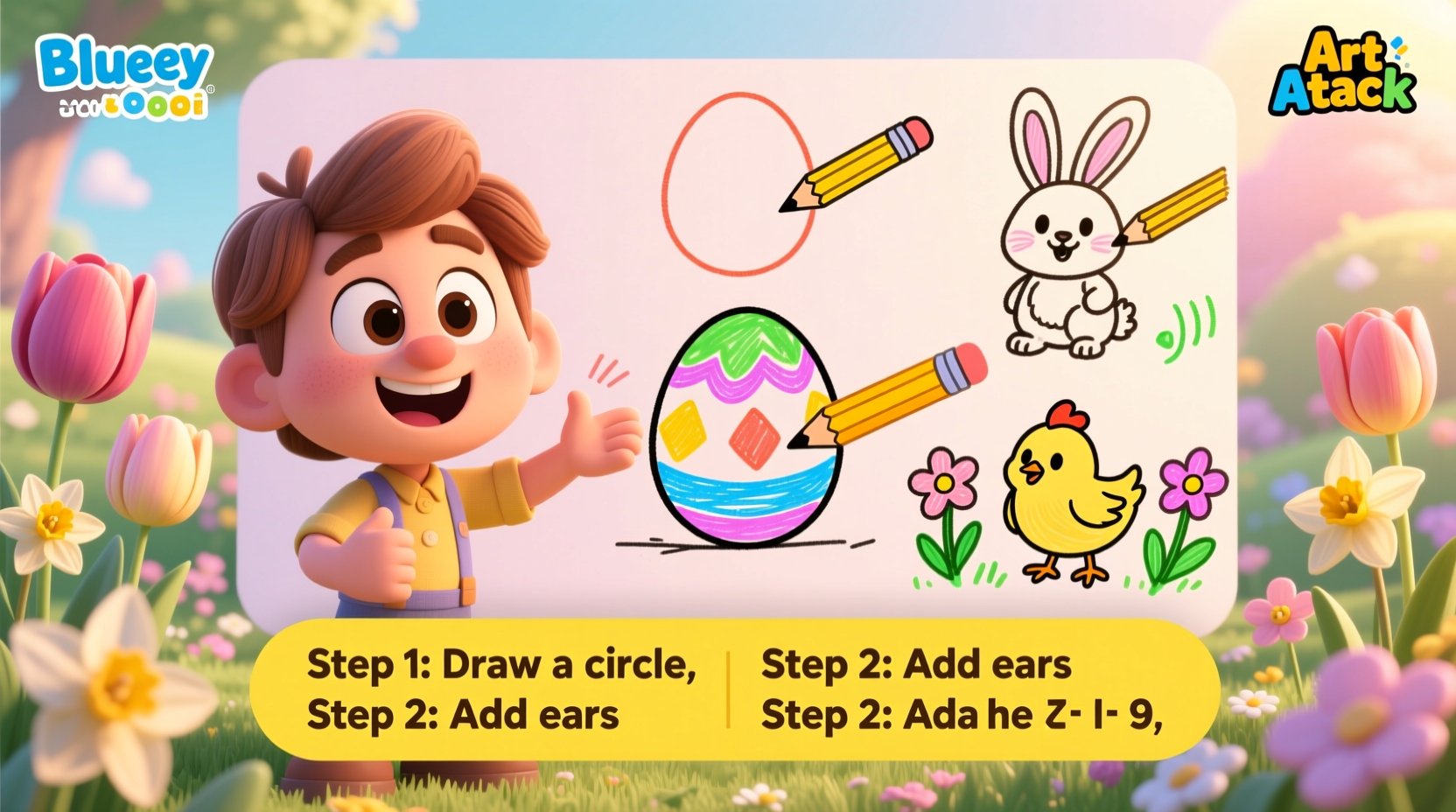 how to draw easter stuff videos