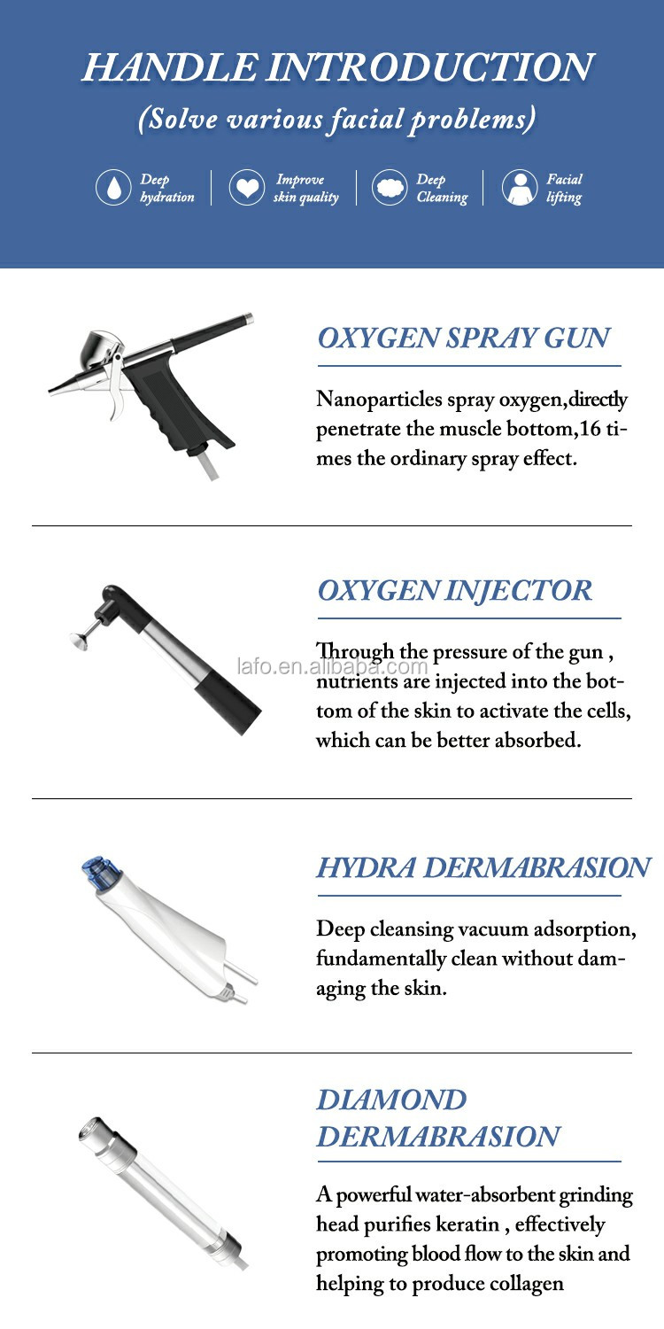 LF-825D 9 in 1 multifunction facial machine hydra clean facial oxygen jet facial machines