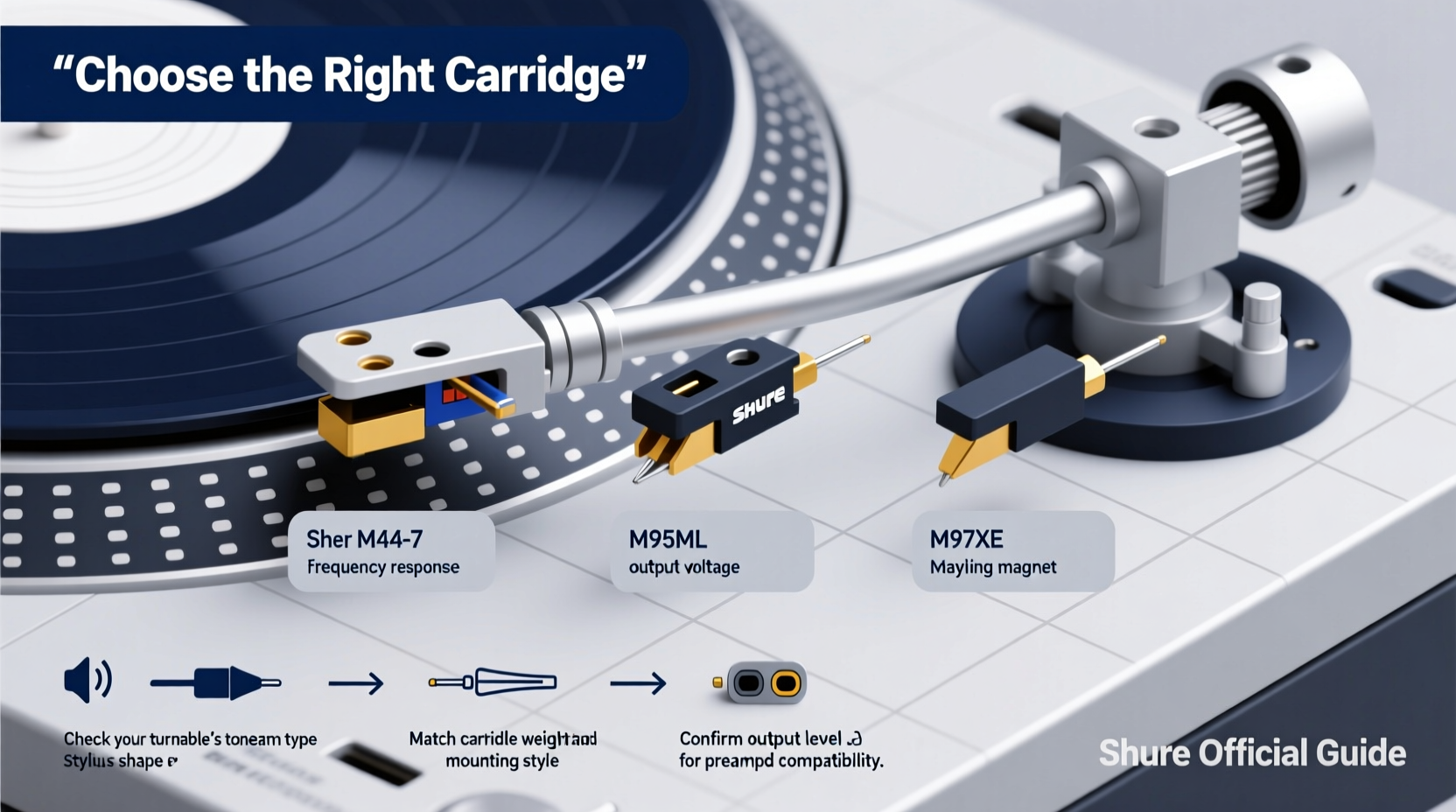 turntable cartridges shure