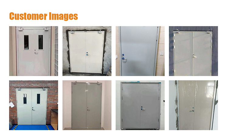 8 x 4 fire proof garage doors emergency steel fire rated door in guangdong