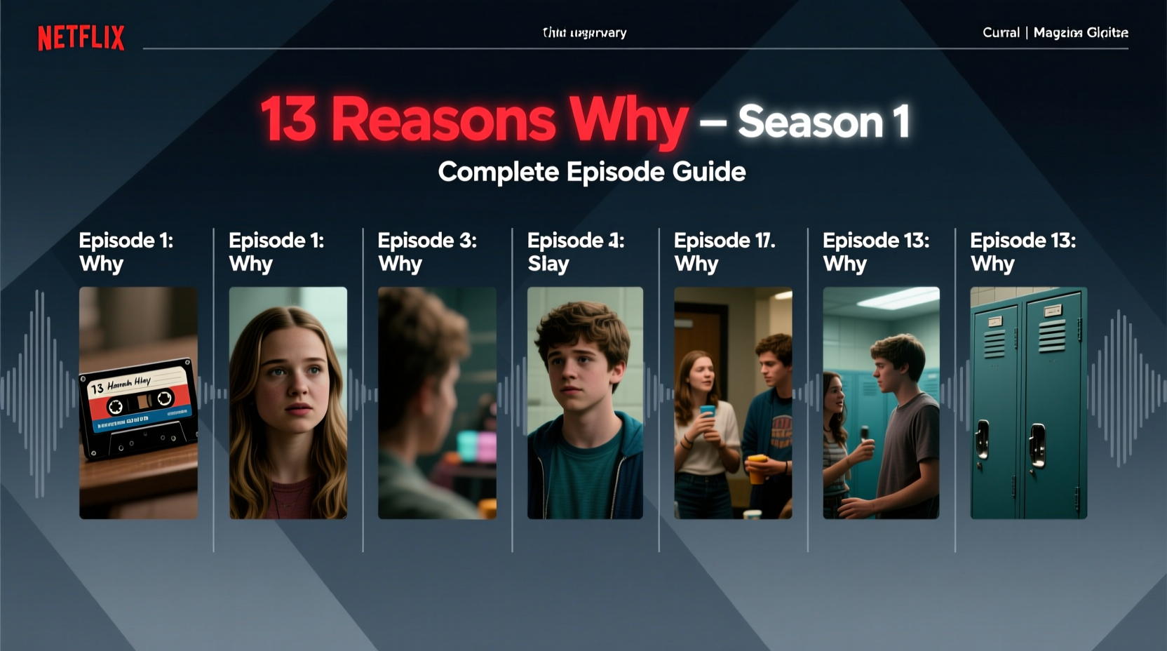 13 reasons why season 1 a complete overview episode guide