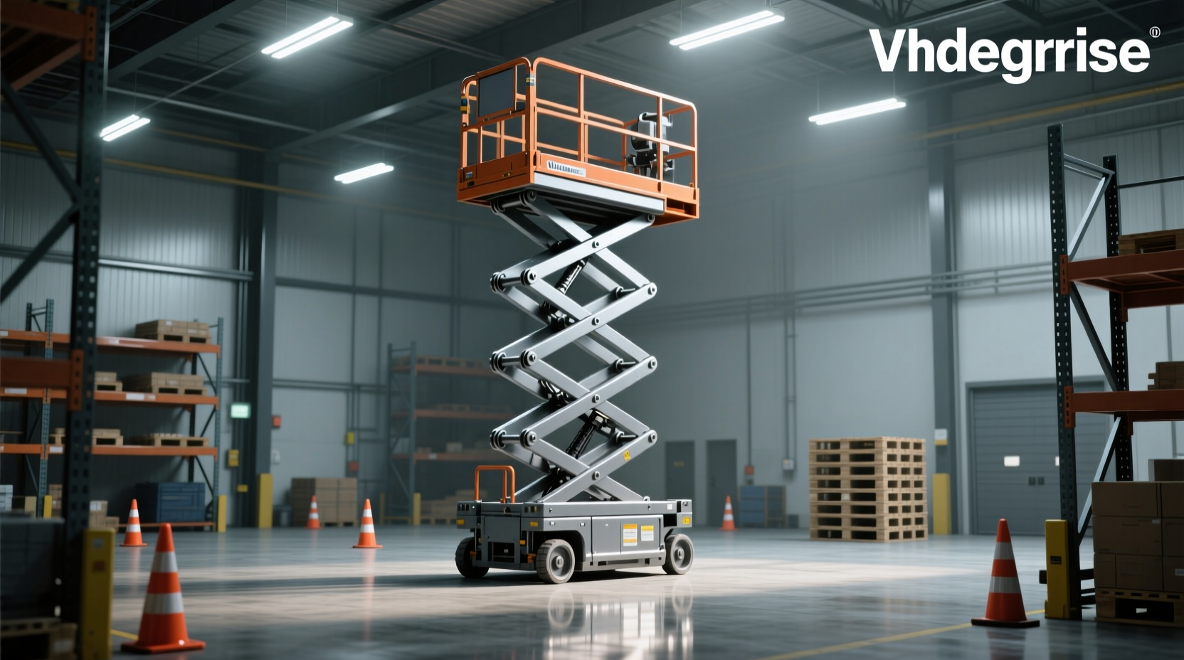 What is a full rise scissor lift and how does it work?