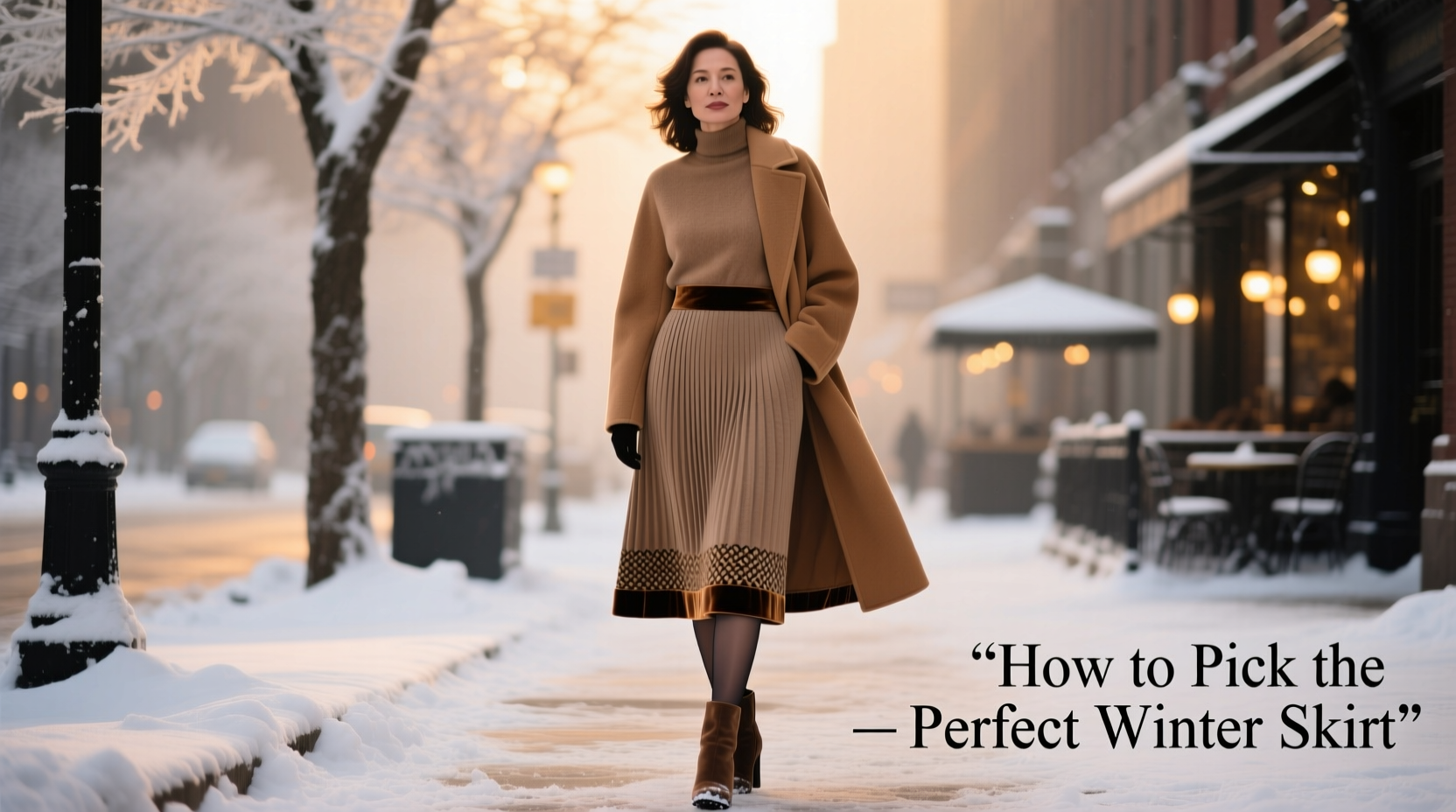 how to pick the perfect winter skirt combining warmth and style with confidence