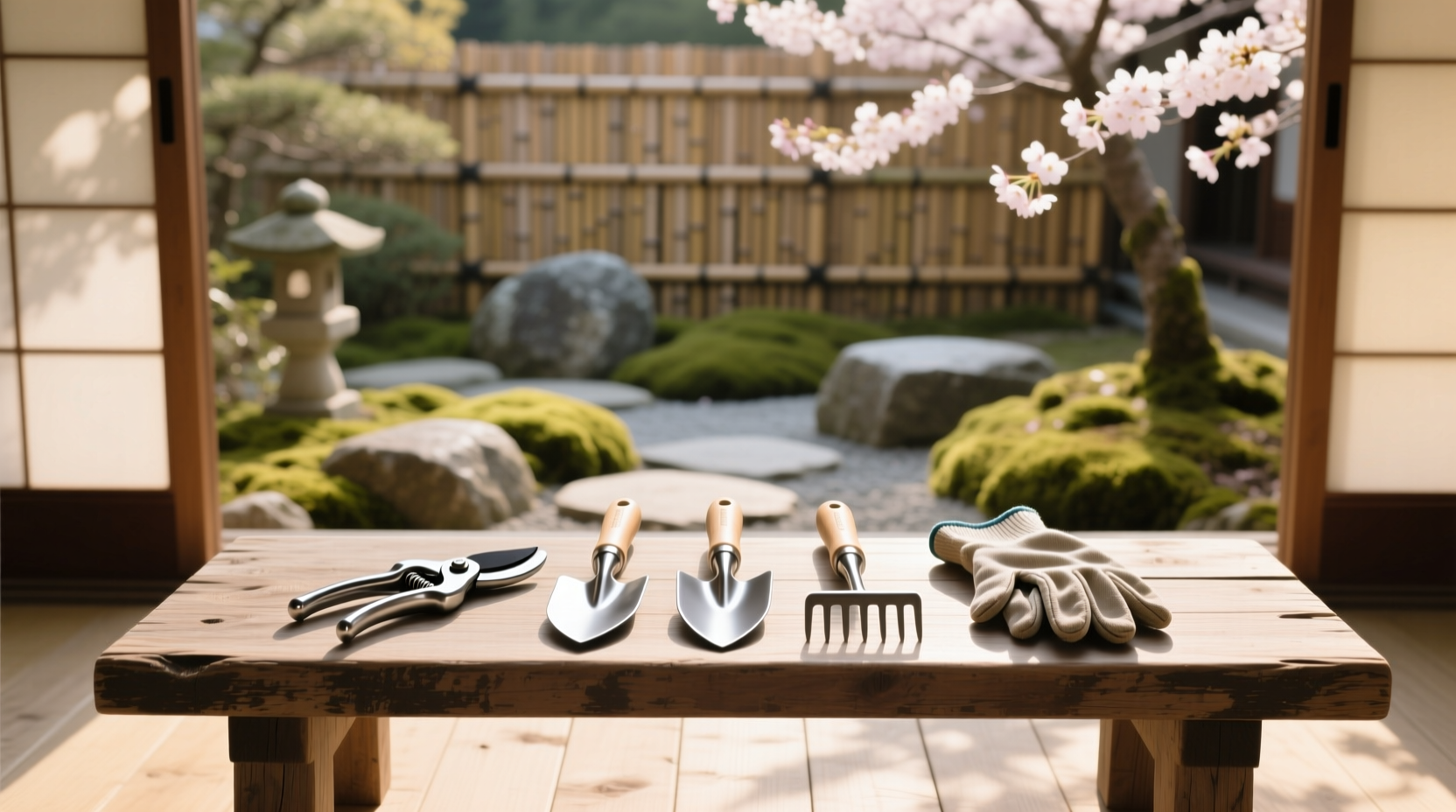 clean garden tools