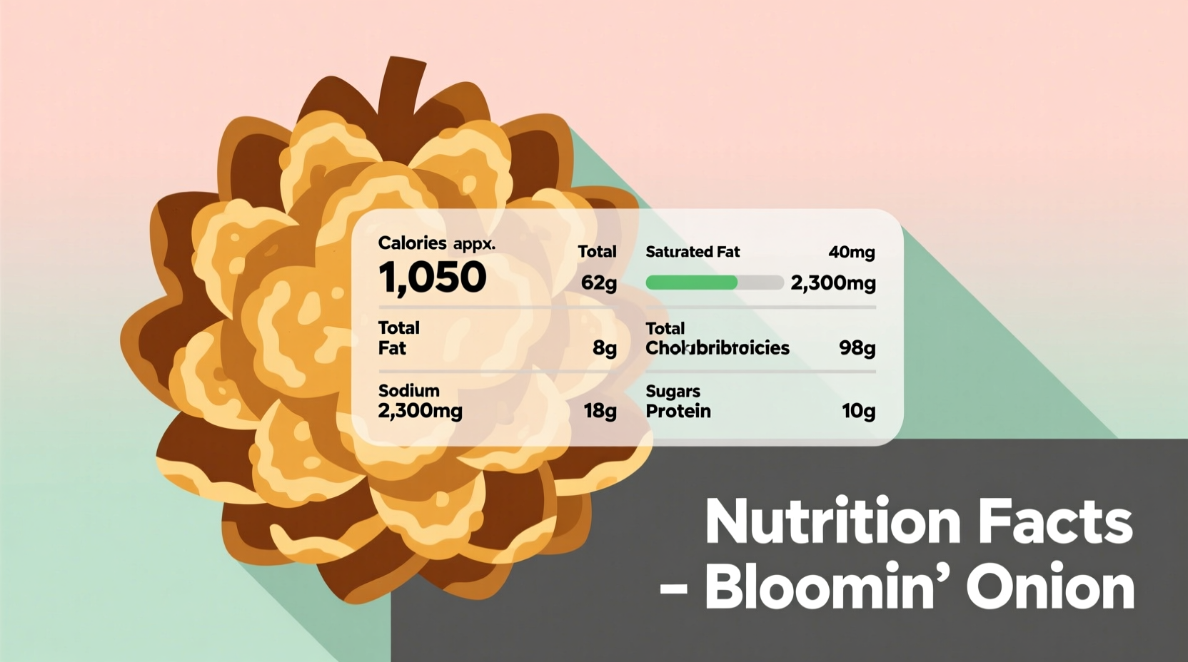 bloomin onion nutrition