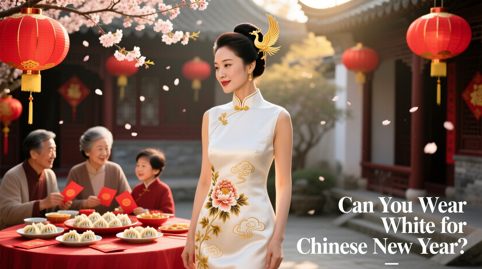 can you wear white for chinese new year