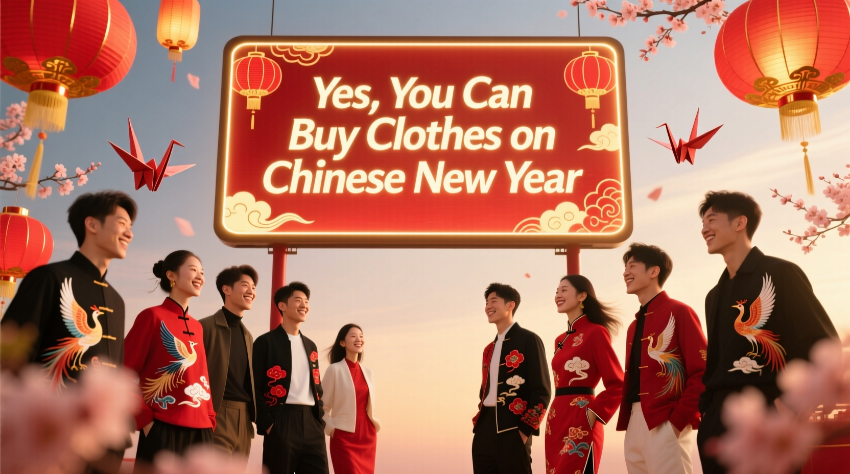 can you buy clothes on chinese new year