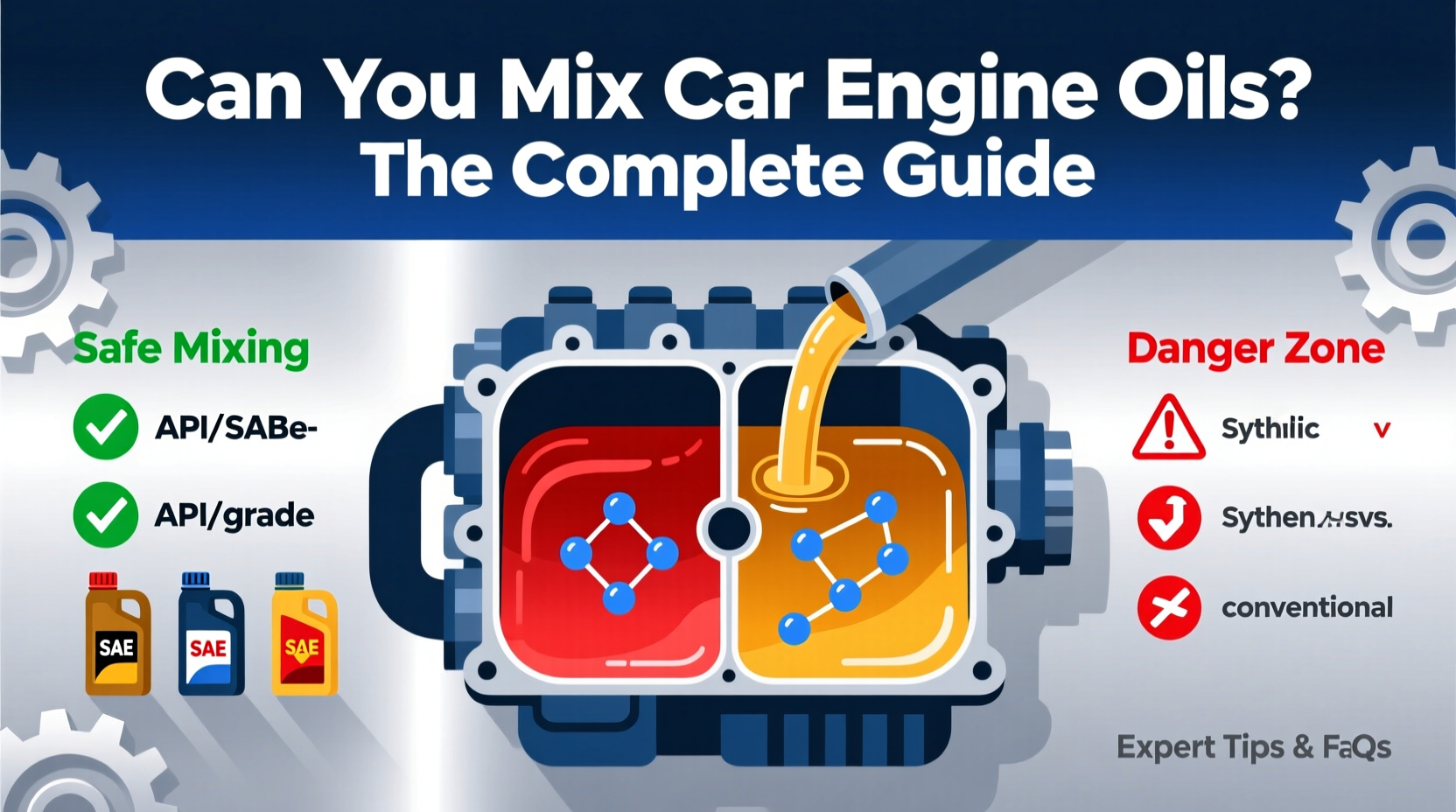 can you mix car engine oils
