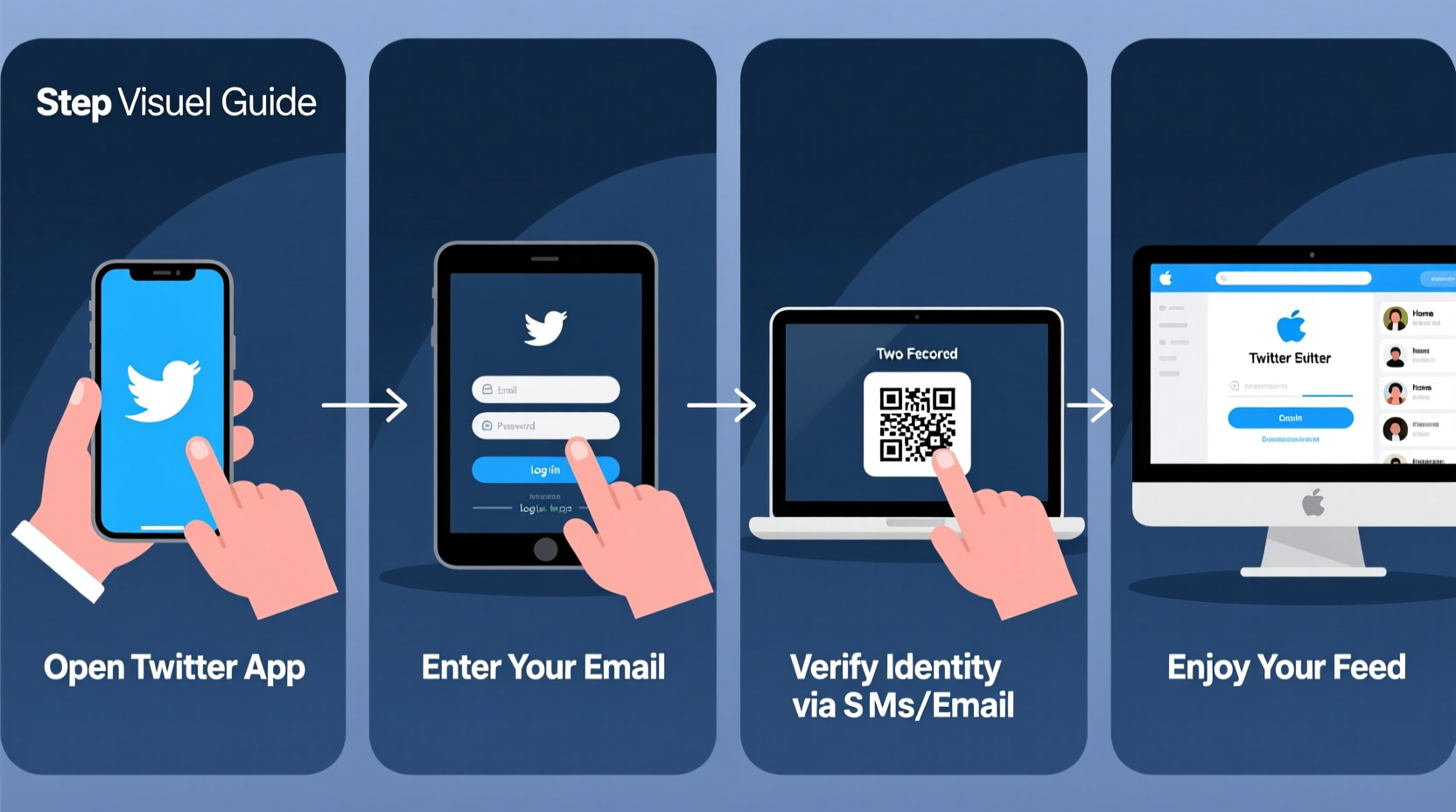 step by step guide how to log on to twitter seamlessly on any device