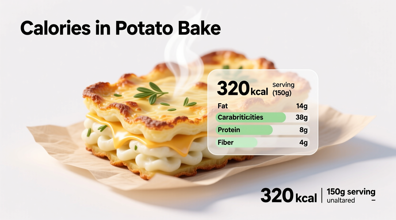 how many calories in potato bake