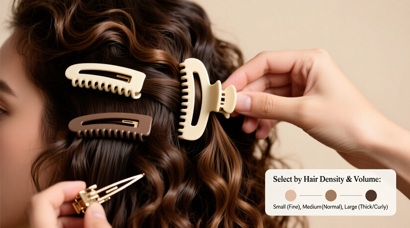 how to select the ideal claw clip size for your unique hair type and style