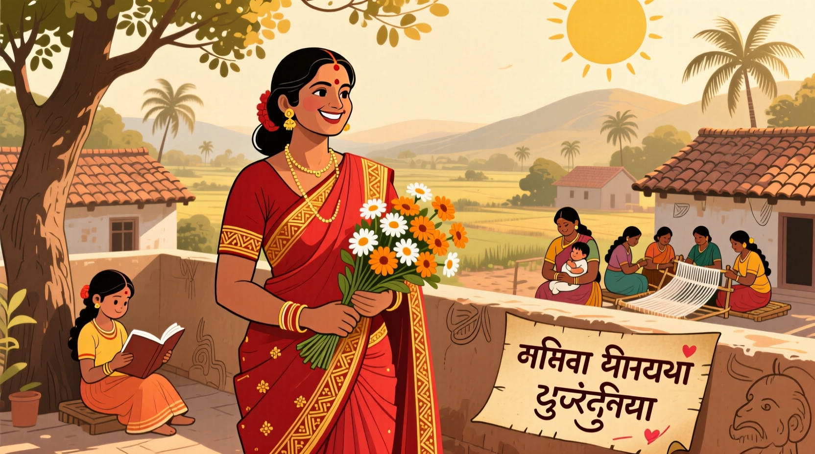 womens day status in marathi