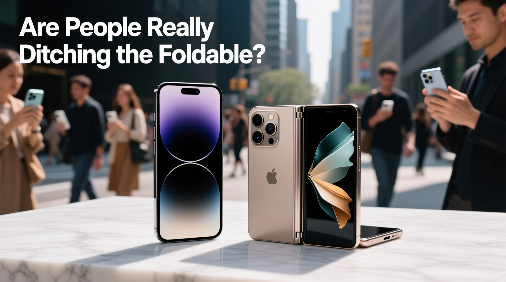 iphone 14 pro max vs galaxy z fold 4 are people really ditching the foldable