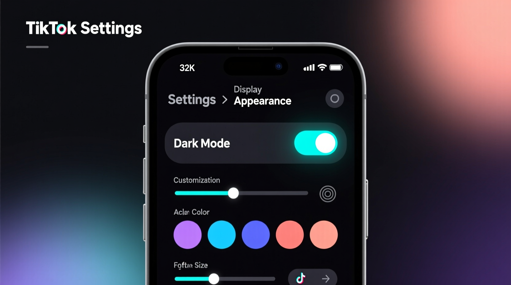 how to enable and customize tiktok dark mode for a better viewing experience