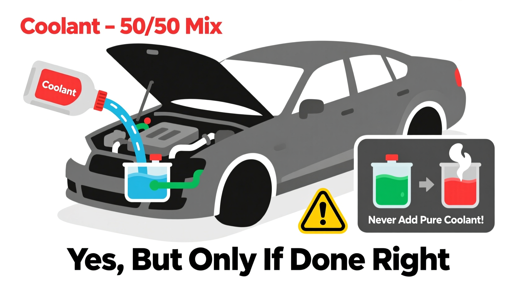 can i just add coolant to my car