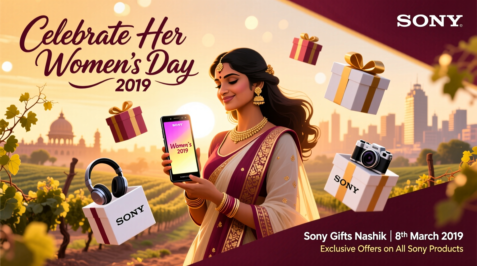 sony gifts nashik womens day offer 2019