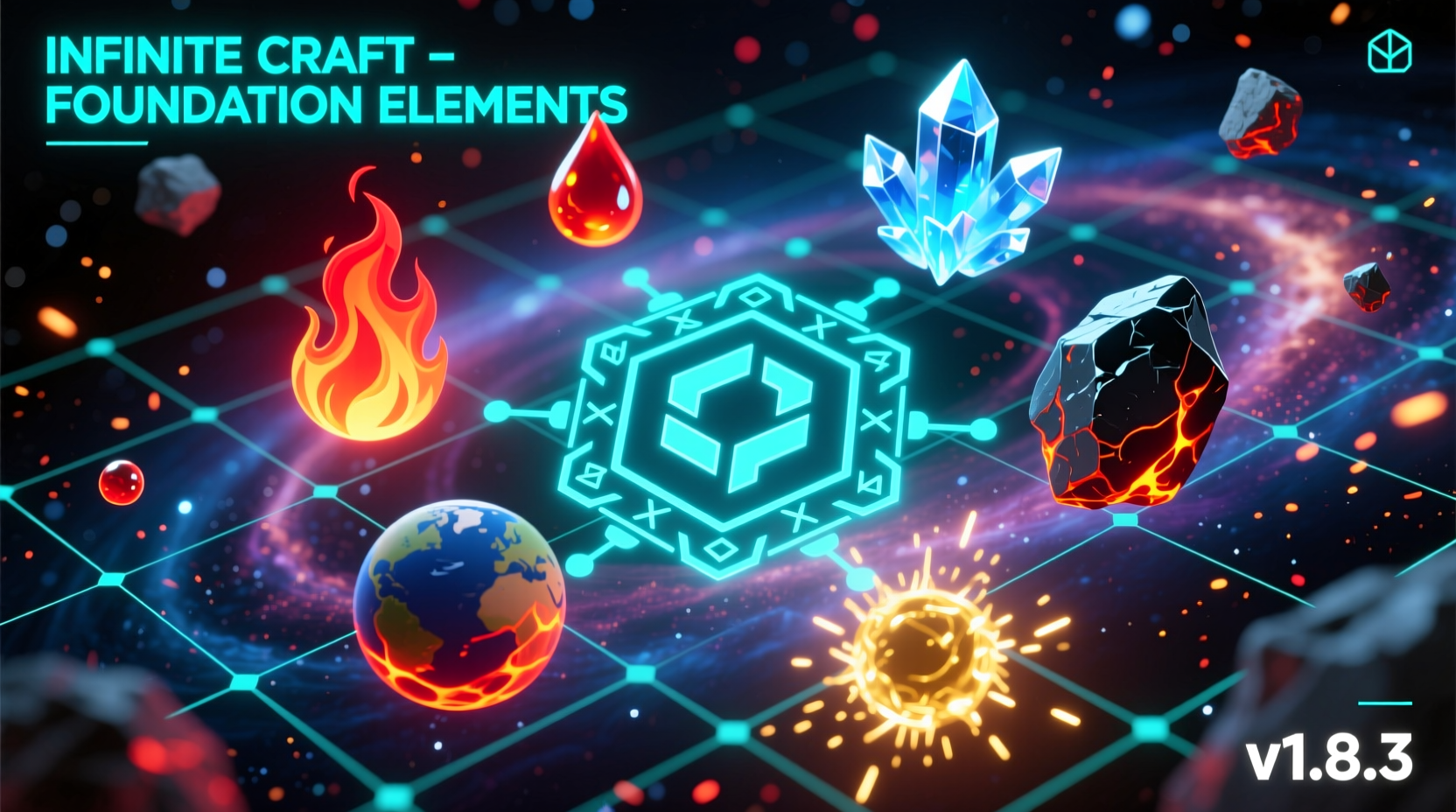 Infinite Craft foundation elements screenshot