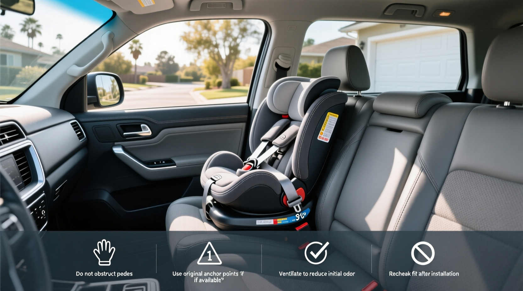 child car seat pickup truck california