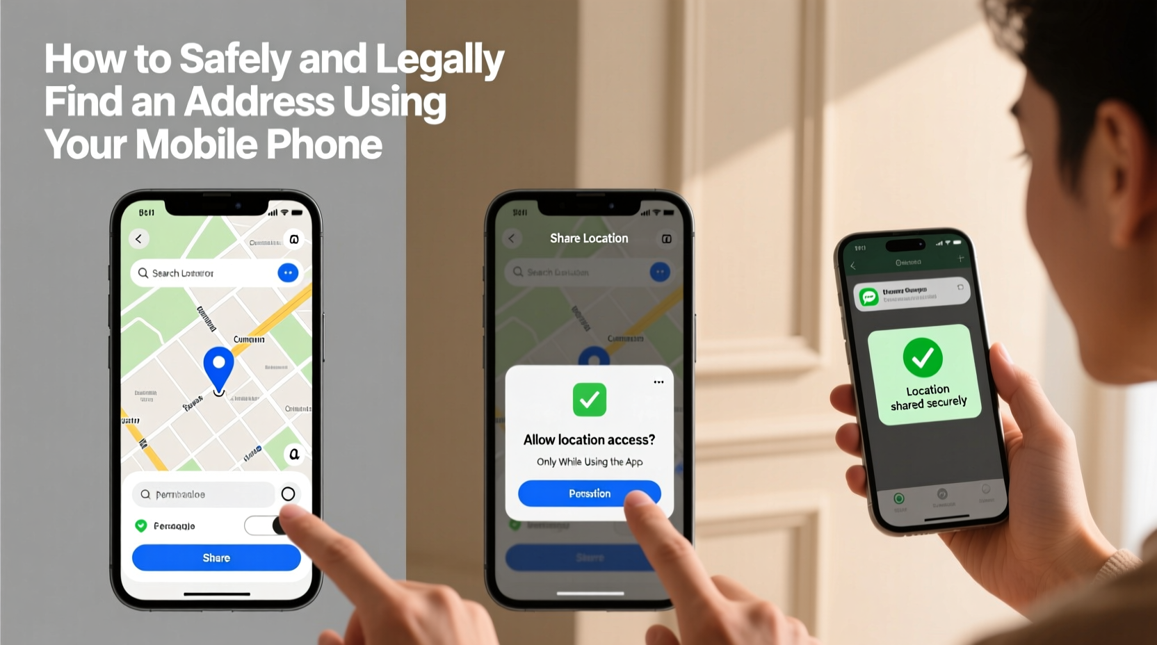 how to safely and legally find an address using a mobile phone a step by step guide